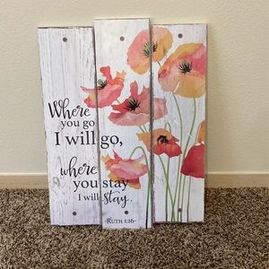 Floral Farmhouse Bible Verse Home Decor 🌿